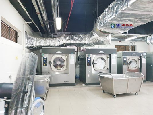 máy giặt là công nghiệp cho xưởng giặt